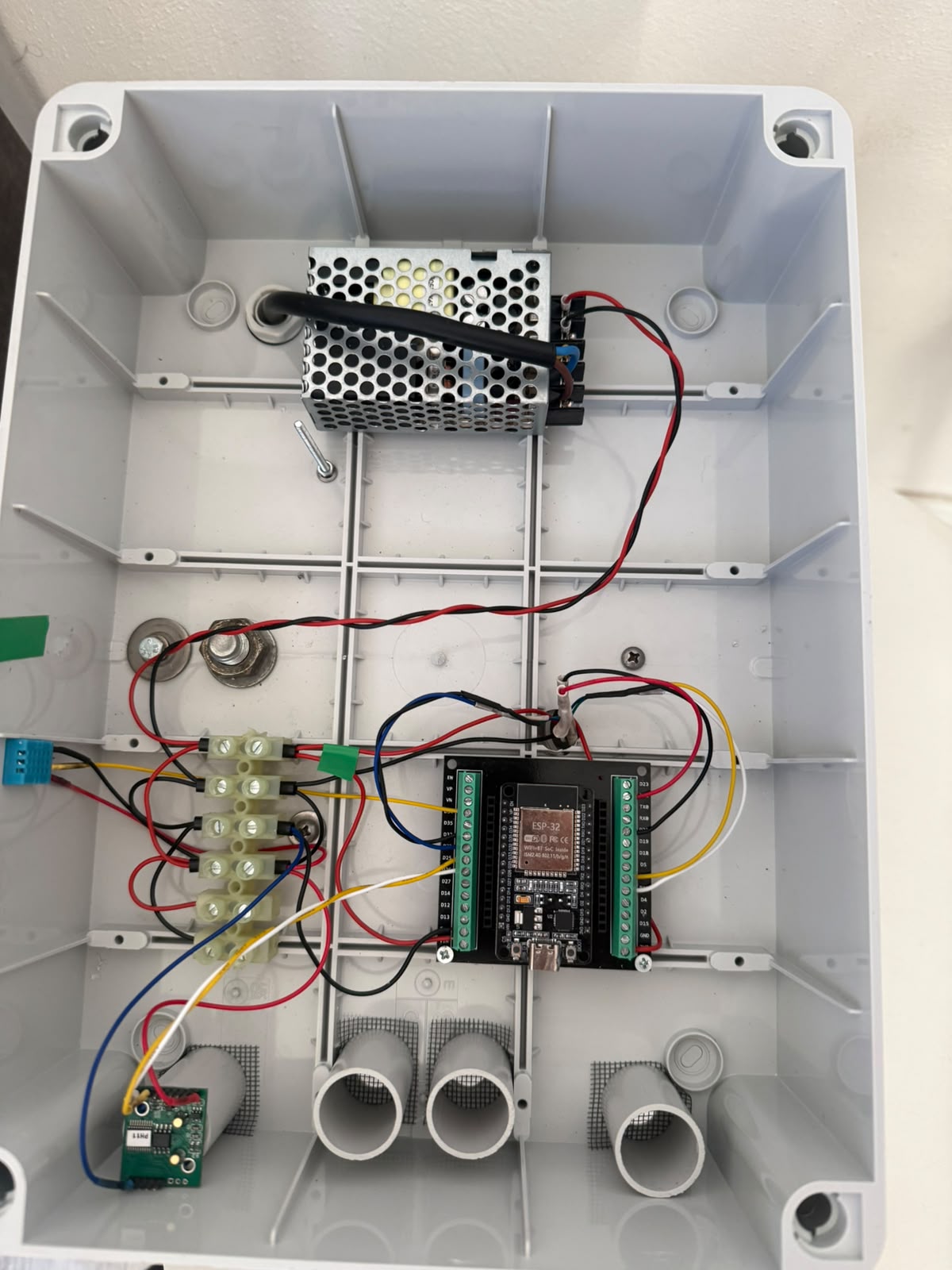 ESP32 utilizzato come unità di acquisizione della centralina qualità dell'aria